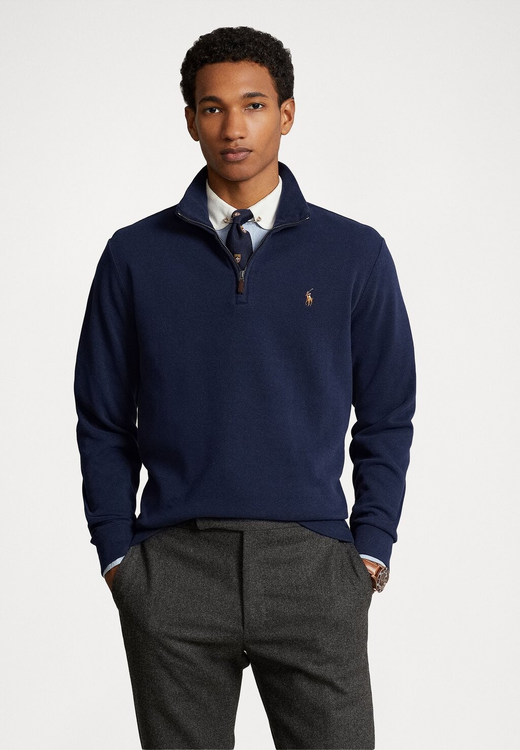 

Свитер Polo Ralph Lauren Long Sleeve, темно-синий, Черный