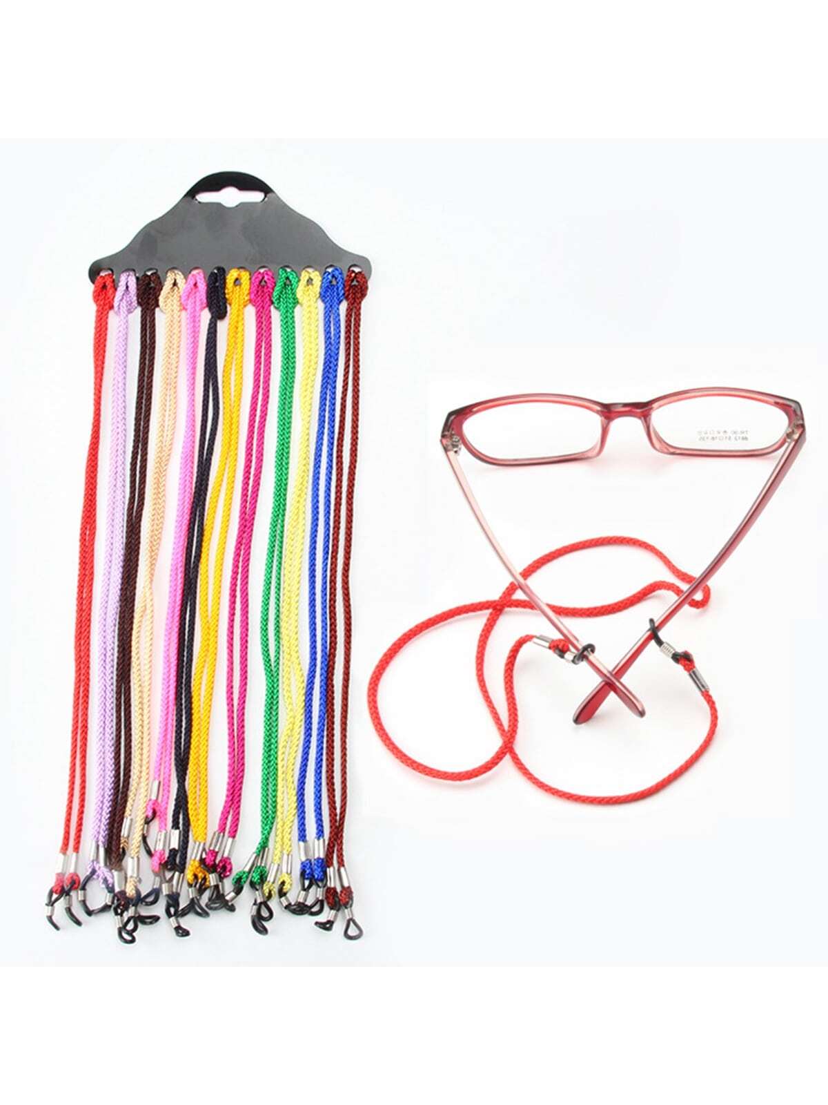 12 шт./компл. женские многоцветные цепочки для очков смешанного дизайна, многоцветный 10 15 шт нашивки на одежду из смешанного амина