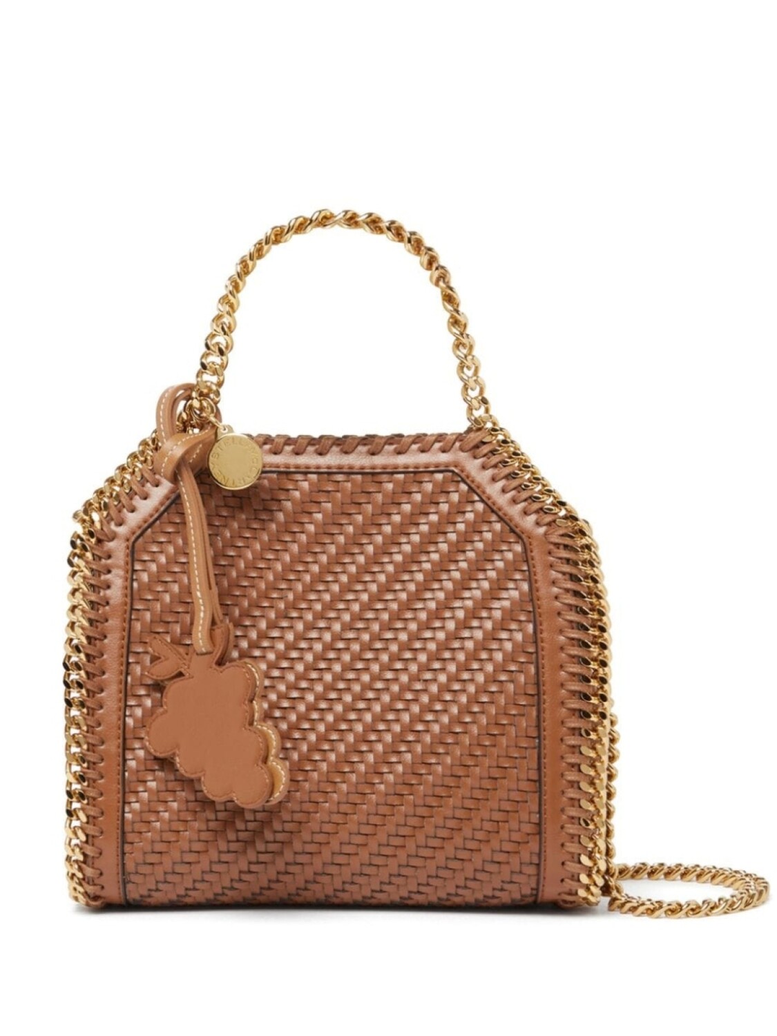 

Stella McCartney плетеная мини-сумка Falabella, коричневый