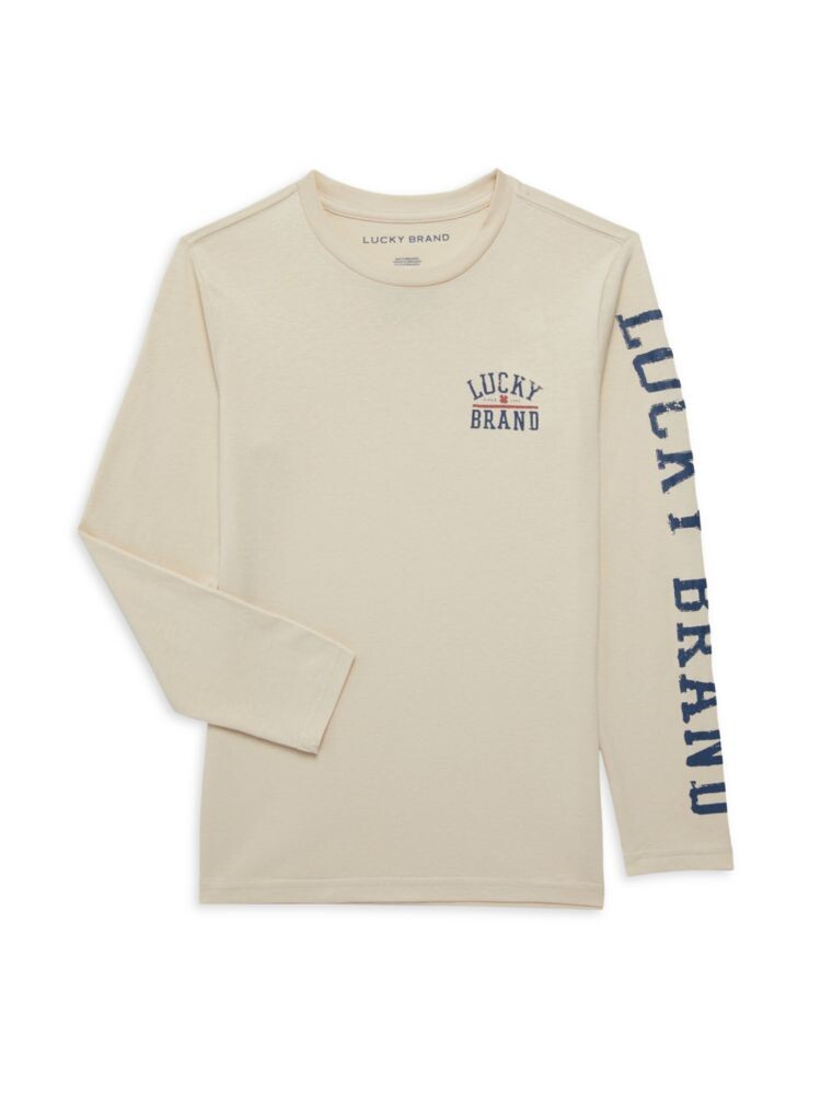 

Футболка с логотипом для мальчиков Lucky Brand, цвет Peyote