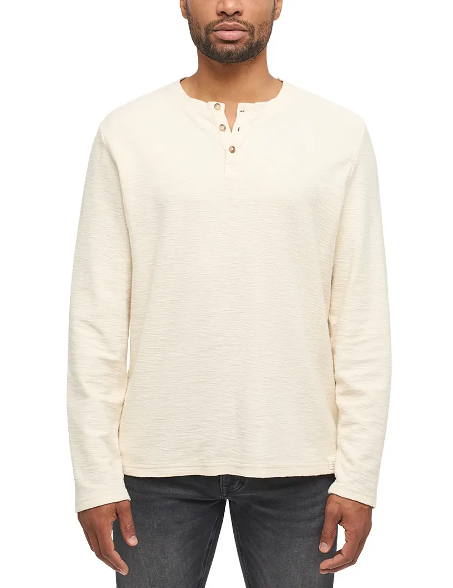

Футболка MUSTANG Henley "Style Adrian C Henley", цвет Natur