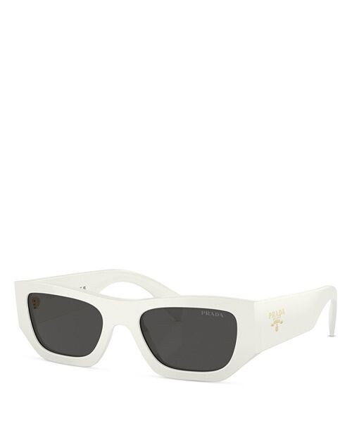 

PR A01SF Солнцезащитные очки-подушка, 55 мм Prada, цвет White