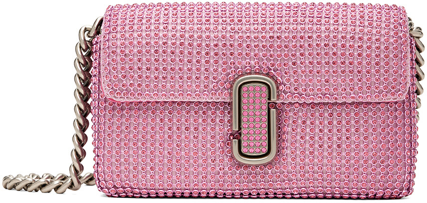 

Розовая сумка на плечо 'The Rhinestone J Marc Mini' Marc Jacobs