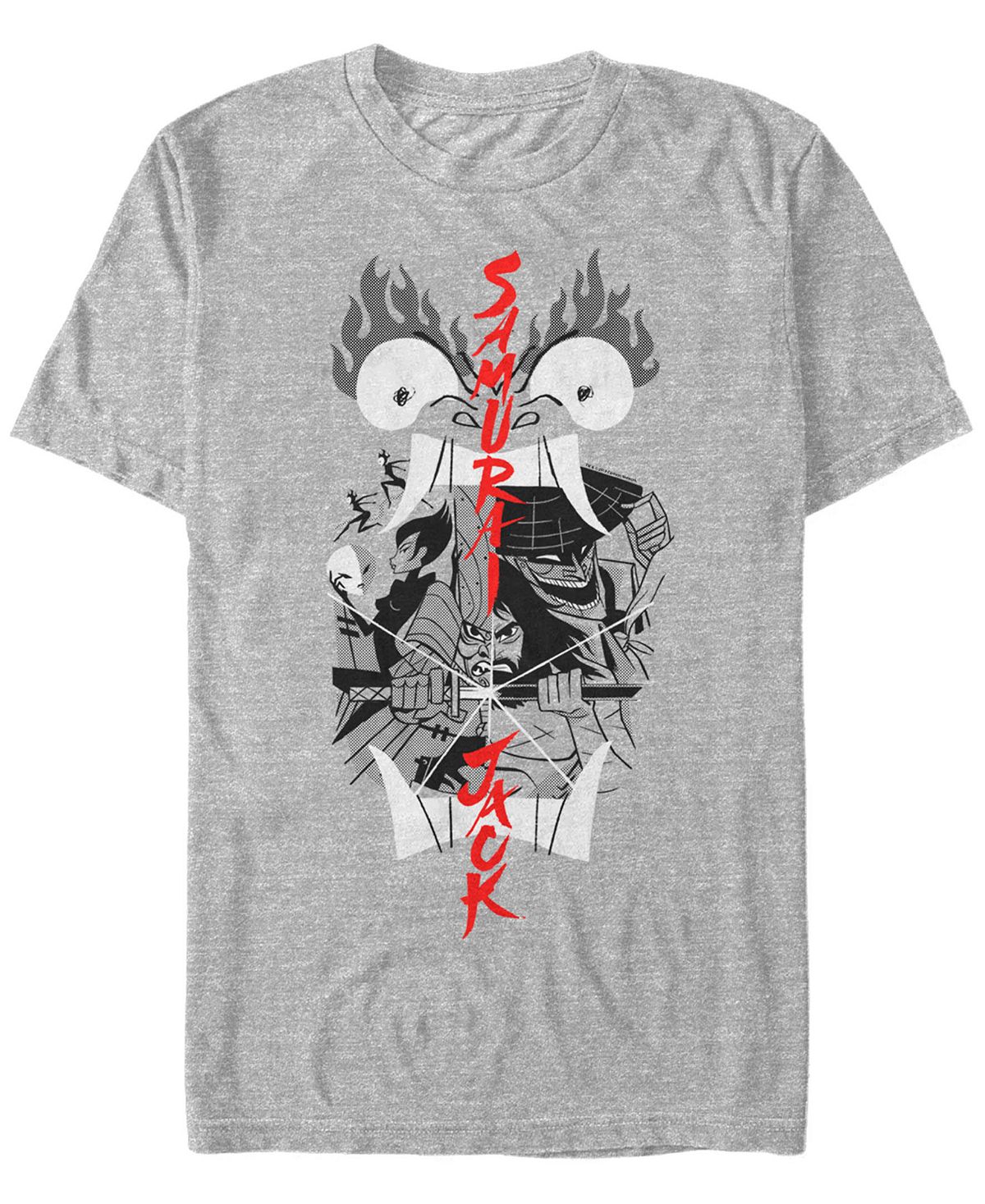 Мужская футболка с коротким рукавом Samurai Jack Aku Illustrated Storytelling Fifth Sun сумка самурай джек голубой