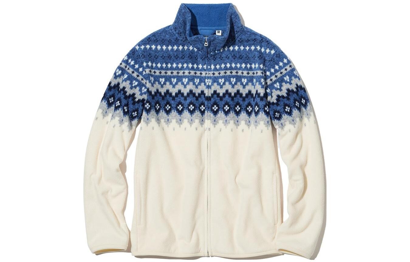 

Куртка Uniqlo, слоновая кость/синий