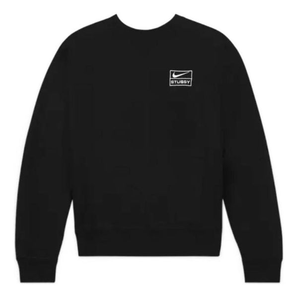 толстовка nike front logo sweatshirt black черный Толстовка Nike x Stussy SS23 Logo Sweatshirt 'Black', черный
