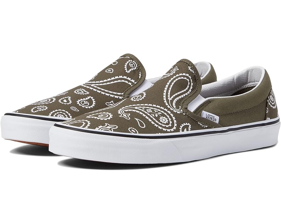 

Кроссовки Vans Classic Slip-On, цвет Grape Leaf/True White