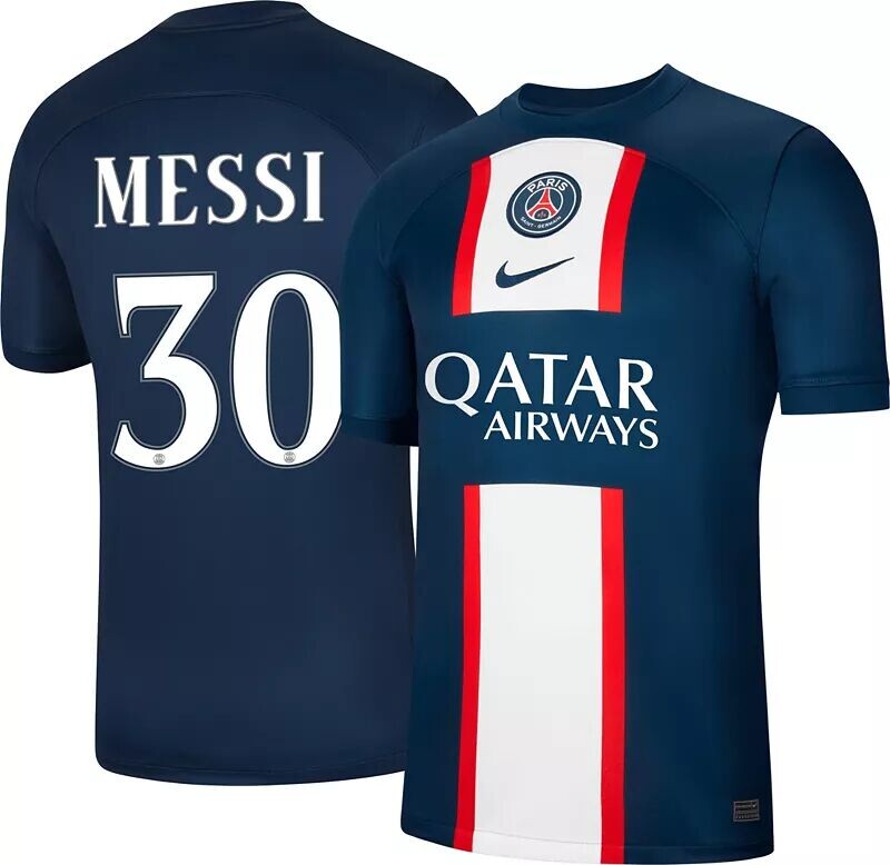 

Домашняя копия Джерси Nike Paris Saint-Germain 2022 Лионеля Месси № 30