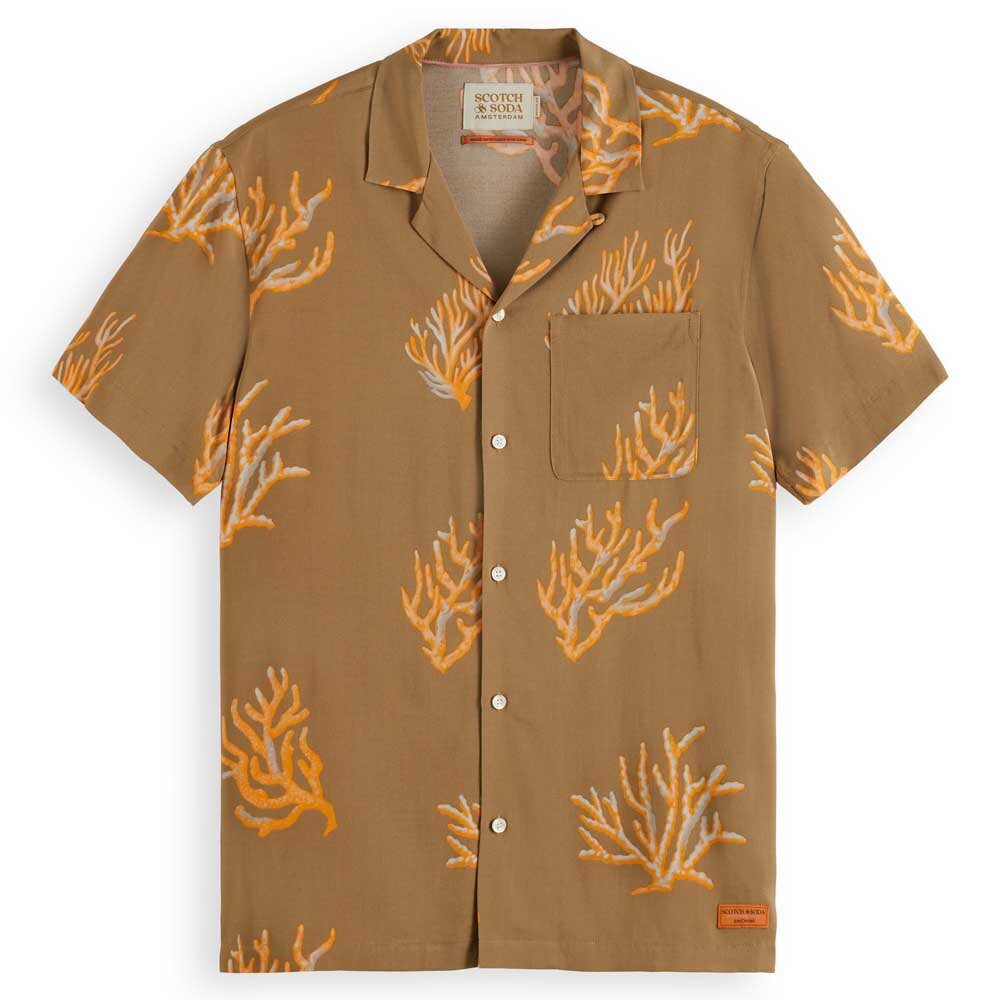 

Рубашка с коротким рукавом Scotch & Soda 177054, коричневый