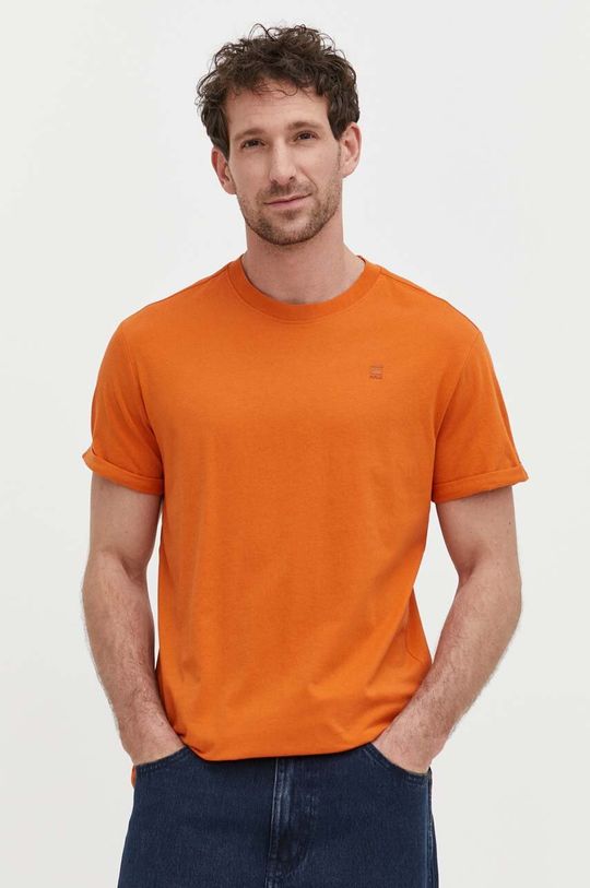Хлопковая футболка D16396.B353 G-Star Raw, оранжевый