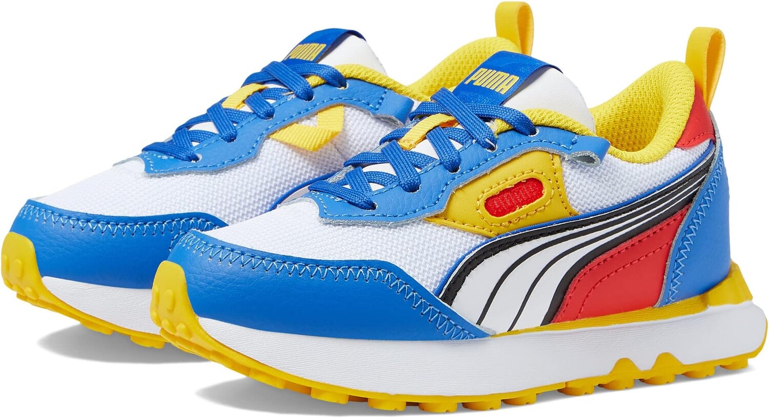 

Кроссовки Puma Kids Rider Future Vintage Primary Sneakers PUMA, цвет Puma White/Royal Sapphire/Puma Black