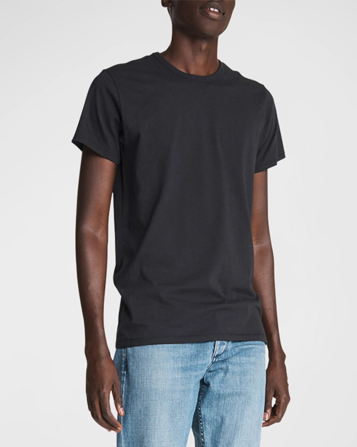 

Мужская однотонная футболка Principal Base Rag & Bone, цвет Blk