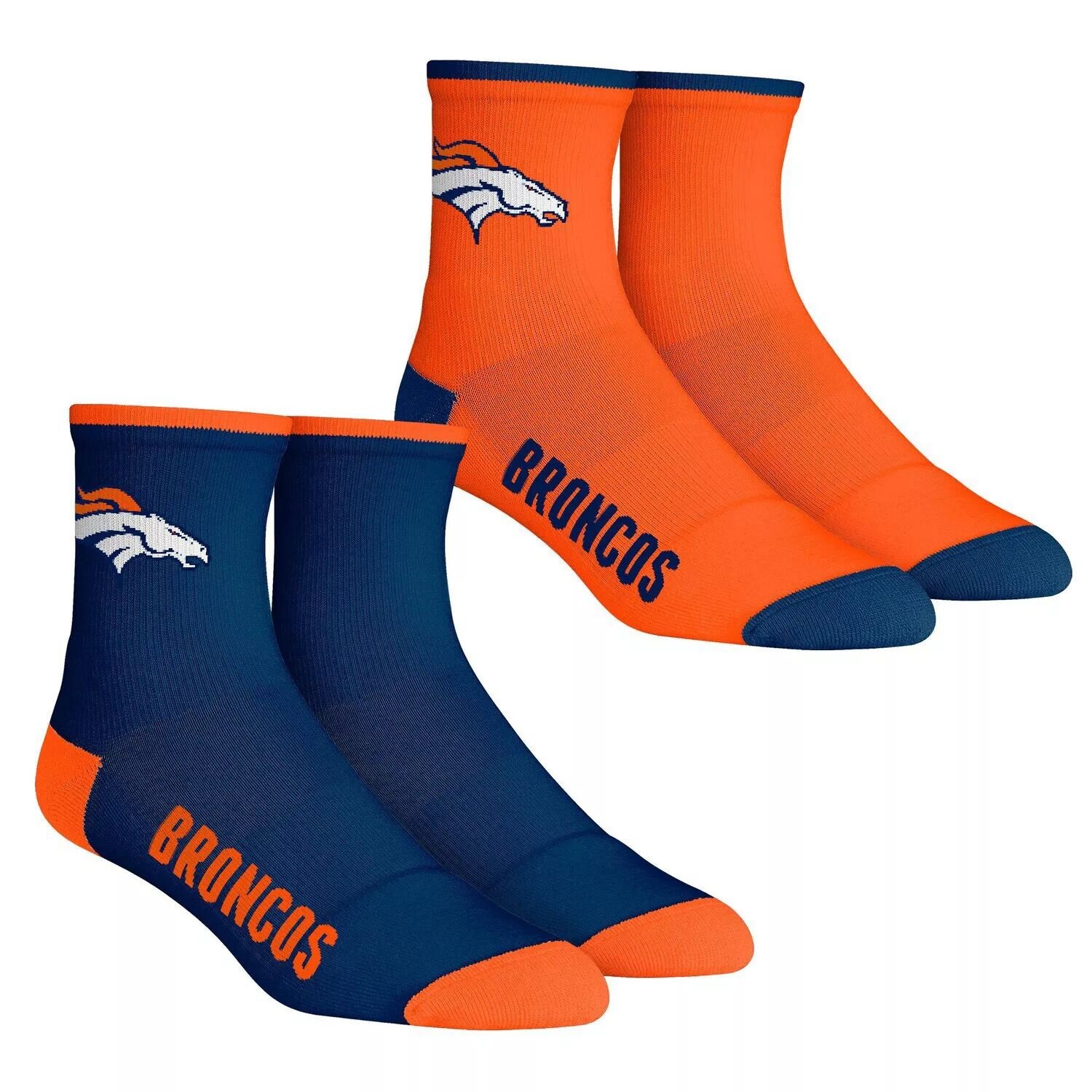 

Комплект из 2 носков Youth Rock Em Socks Denver Broncos Core Team из 2 четверть длины Unbranded