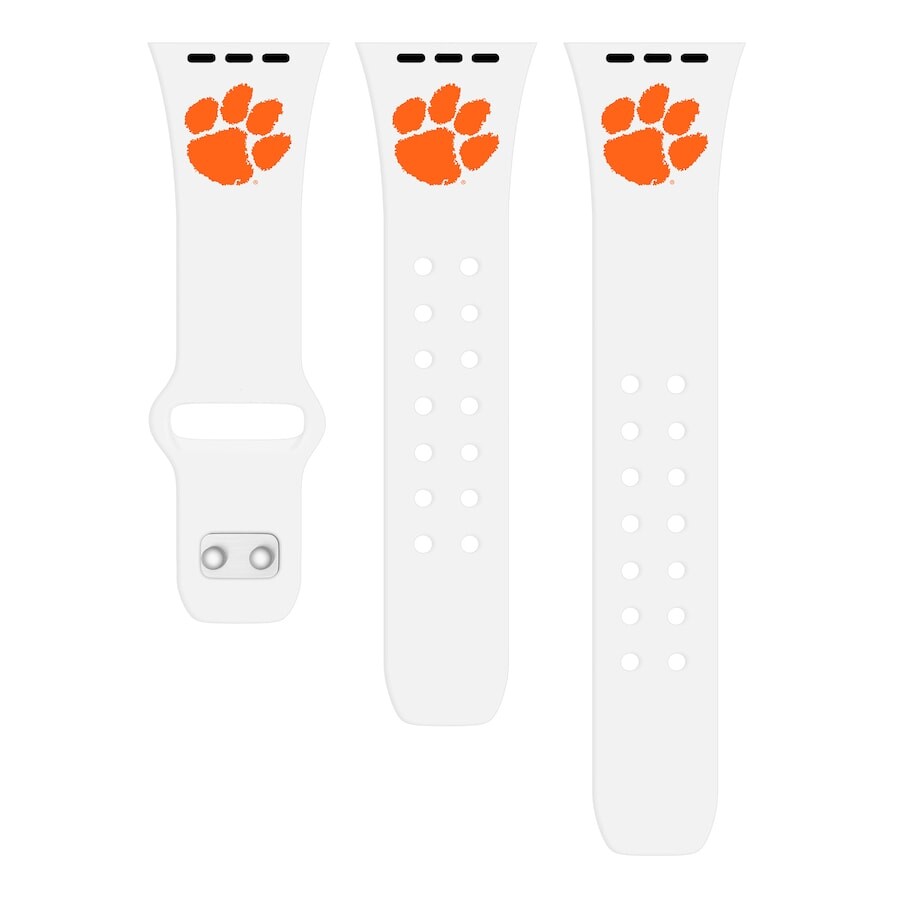 

Ремешок для часов Affinity Bands Clemson Tigers, белый