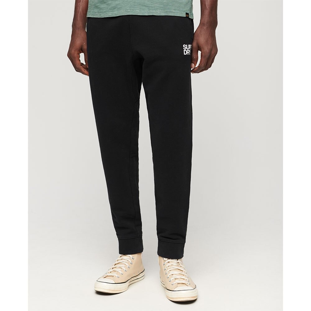 

Джоггеры Superdry Sportswear Logo Tapered Joggers, черный
