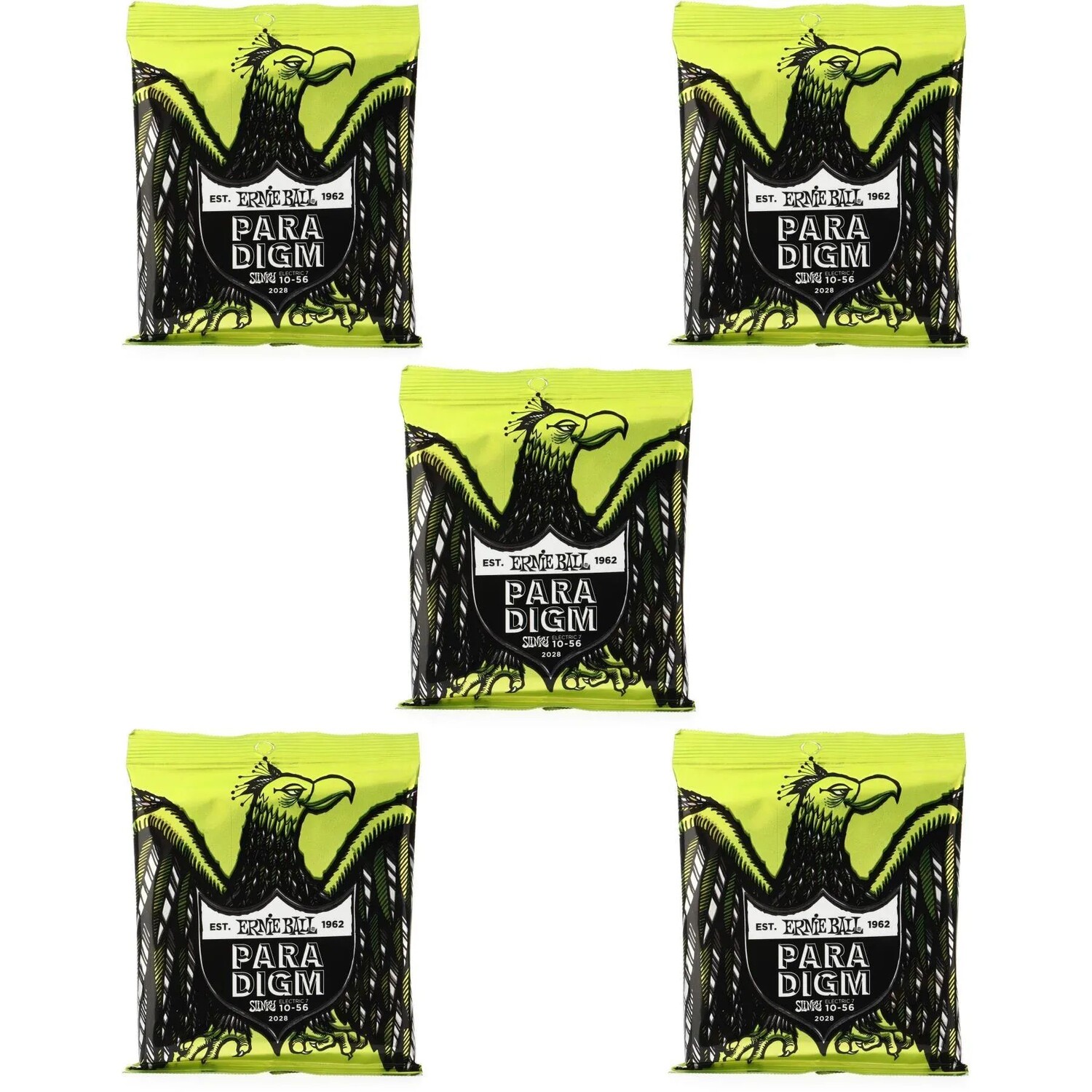 

Струны для электрогитары Ernie Ball 2028 Regular Slinky Paradigm — .010-.056, 7 струн (5 шт.)