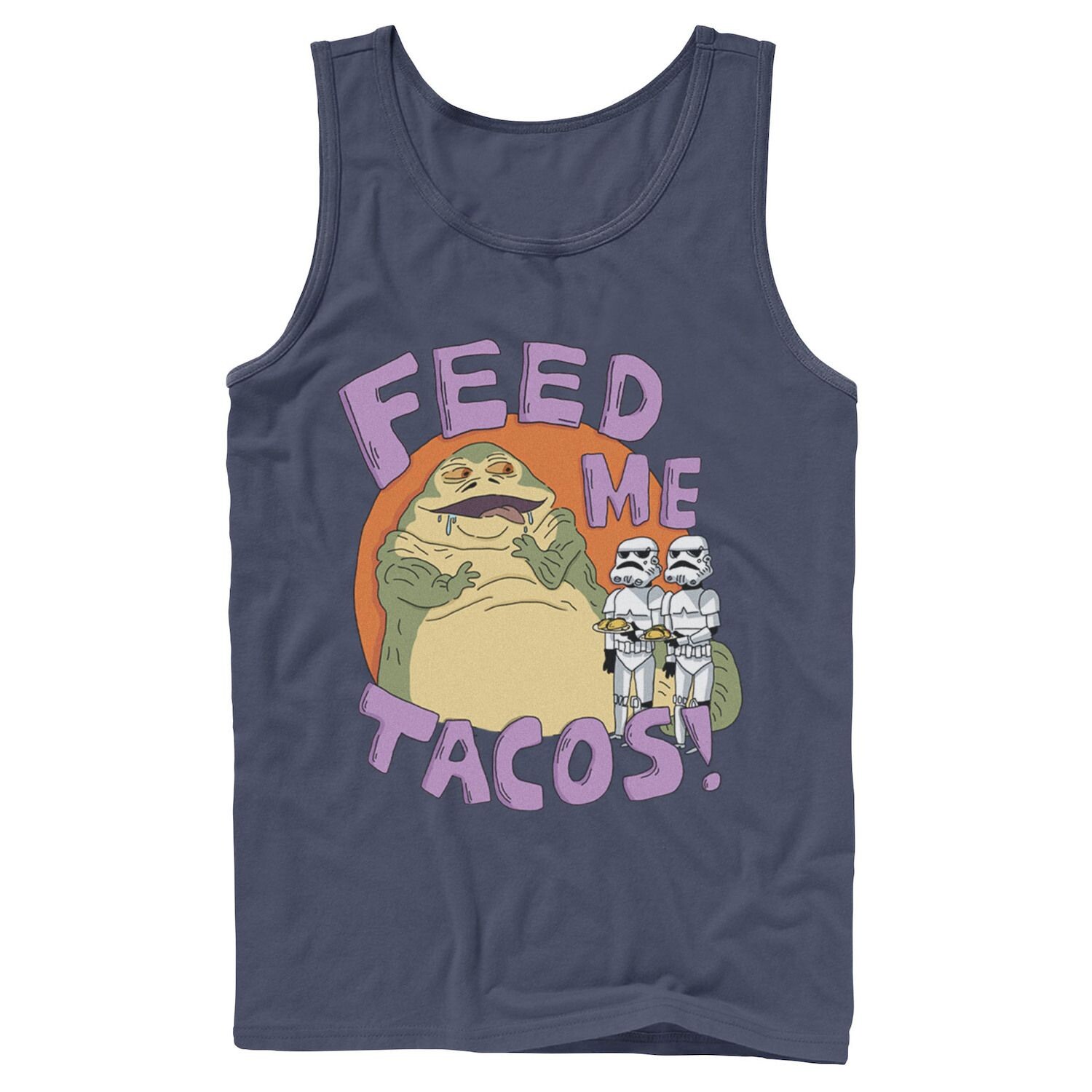 

Мужская майка с рисунками «Звездные войны Джабба Хатт» Feed Me Tacos Star Wars