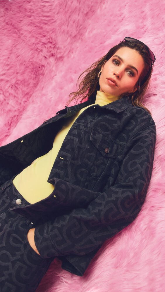 

Куртка Marc Jacobs The Monogram Denim, черный