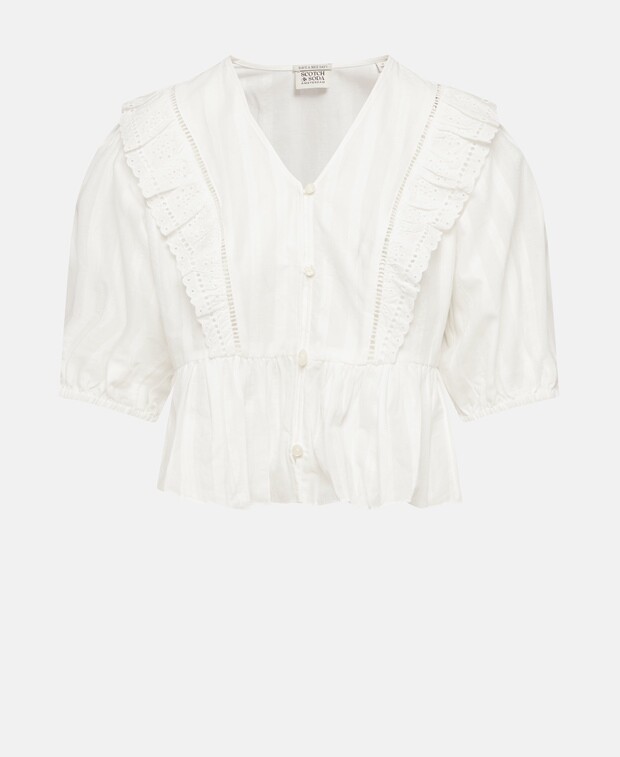 

Органик блузка Scotch & Soda, цвет Wool White