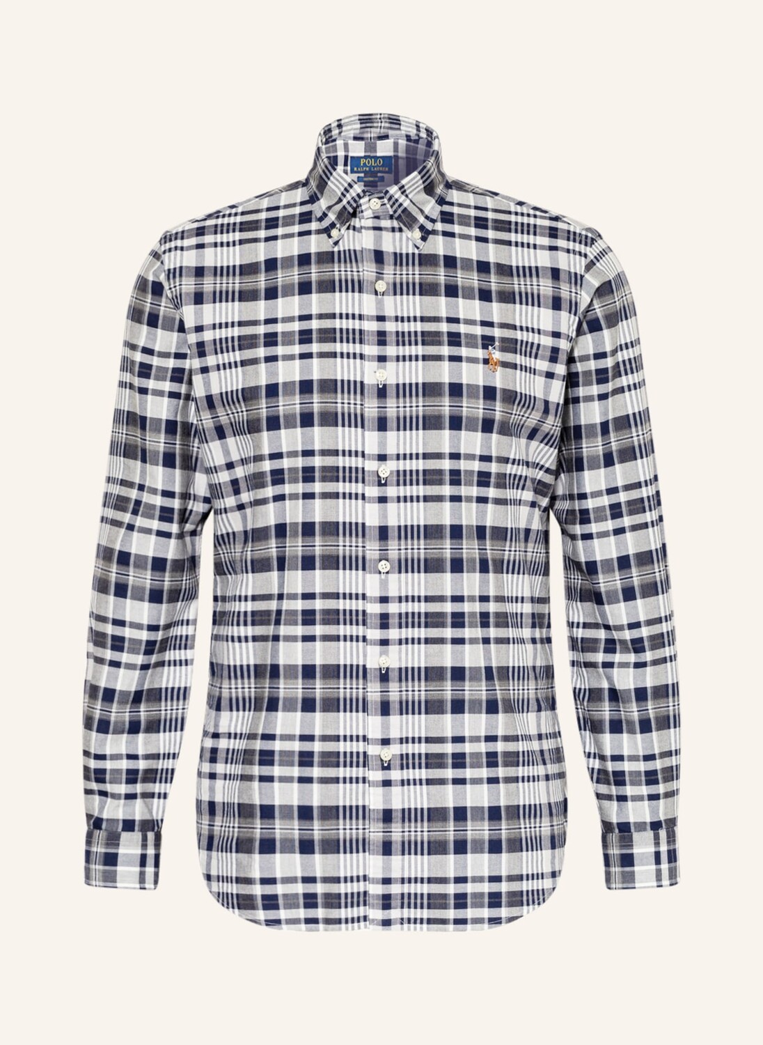 

Рубашка POLO RALPH LAUREN Custom Fit, серый