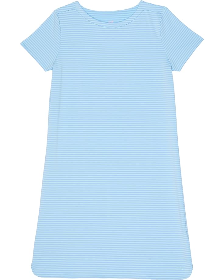 Платье Vineyard Vines Short Sleeve Stripe Sankaty Dress, цвет Crystal Blue