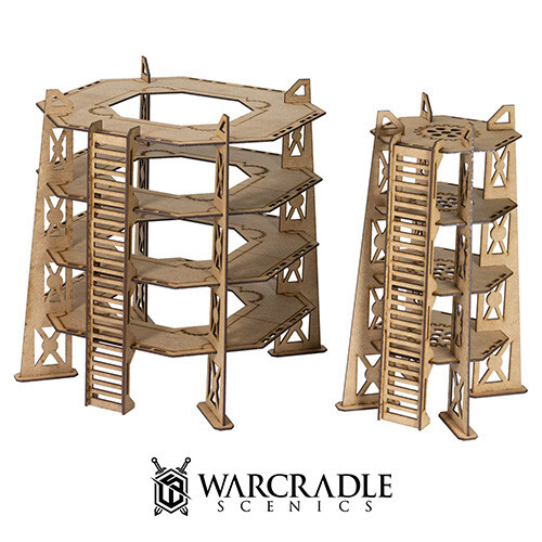 

Аксессуары Warcradle Studios Warcradle Scenics: Complex Red - 4 Story Tower Set