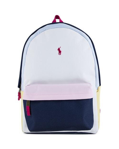 

Рюкзак Polo Kids с цветными блоками Polo Ralph Lauren, цвет White