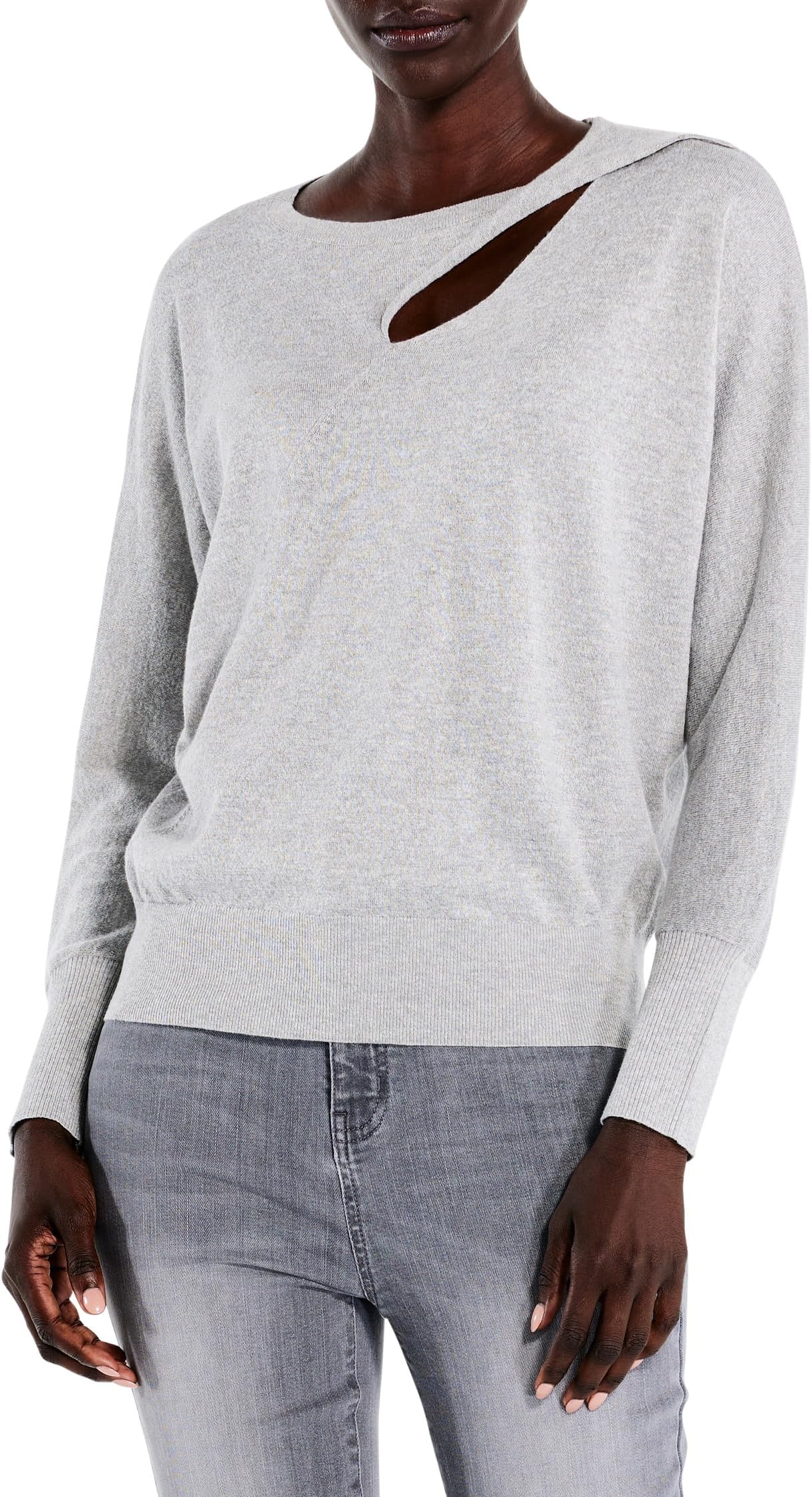 Футболка-свитер с мягкими рукавами NIC+ZOE, цвет Reflection цена и фото