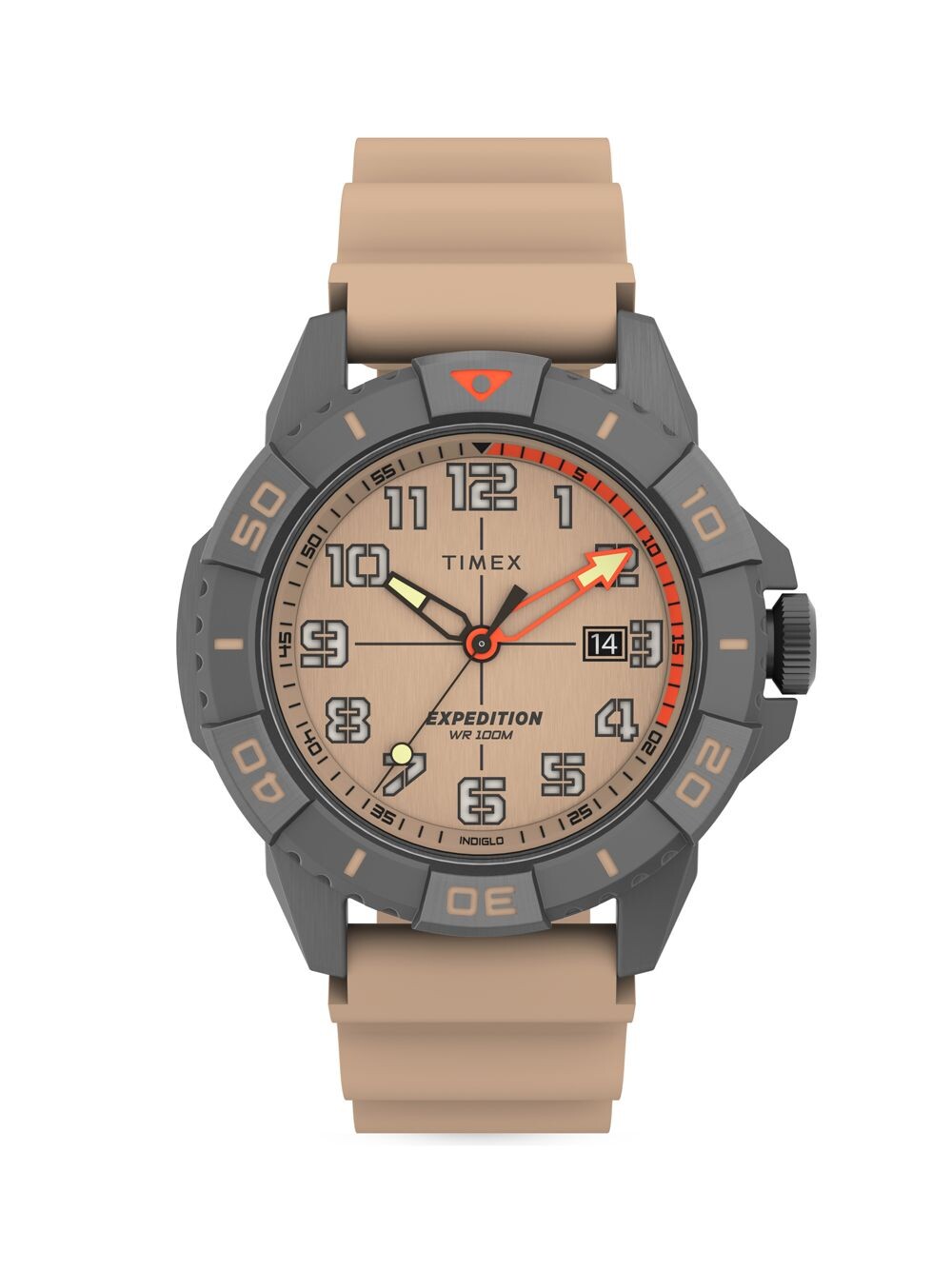 

Экспедиционные часы из латуни и силикона Timex