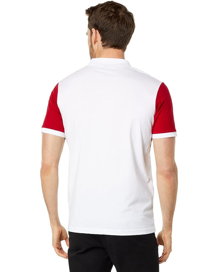 

Рубашка U.S. POLO ASSN. Jersey Three-Color Color-Block Knit Shirt, цвет Engine Red