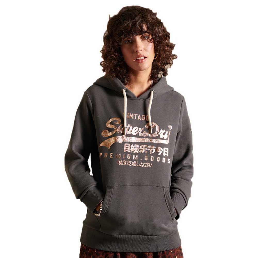 

Худи Superdry Vintage Logo Tonal, серый
