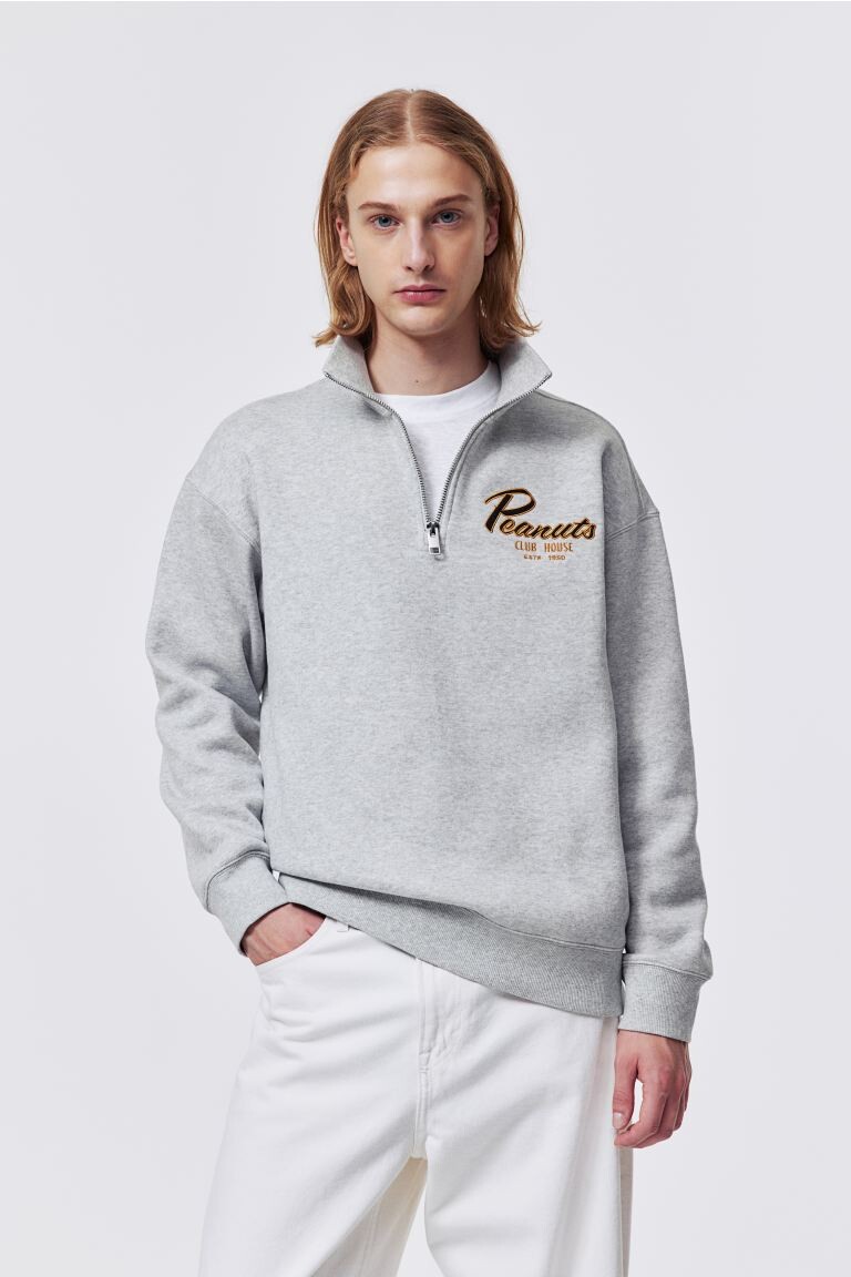 

Толстовка на молнии свободного кроя H&M