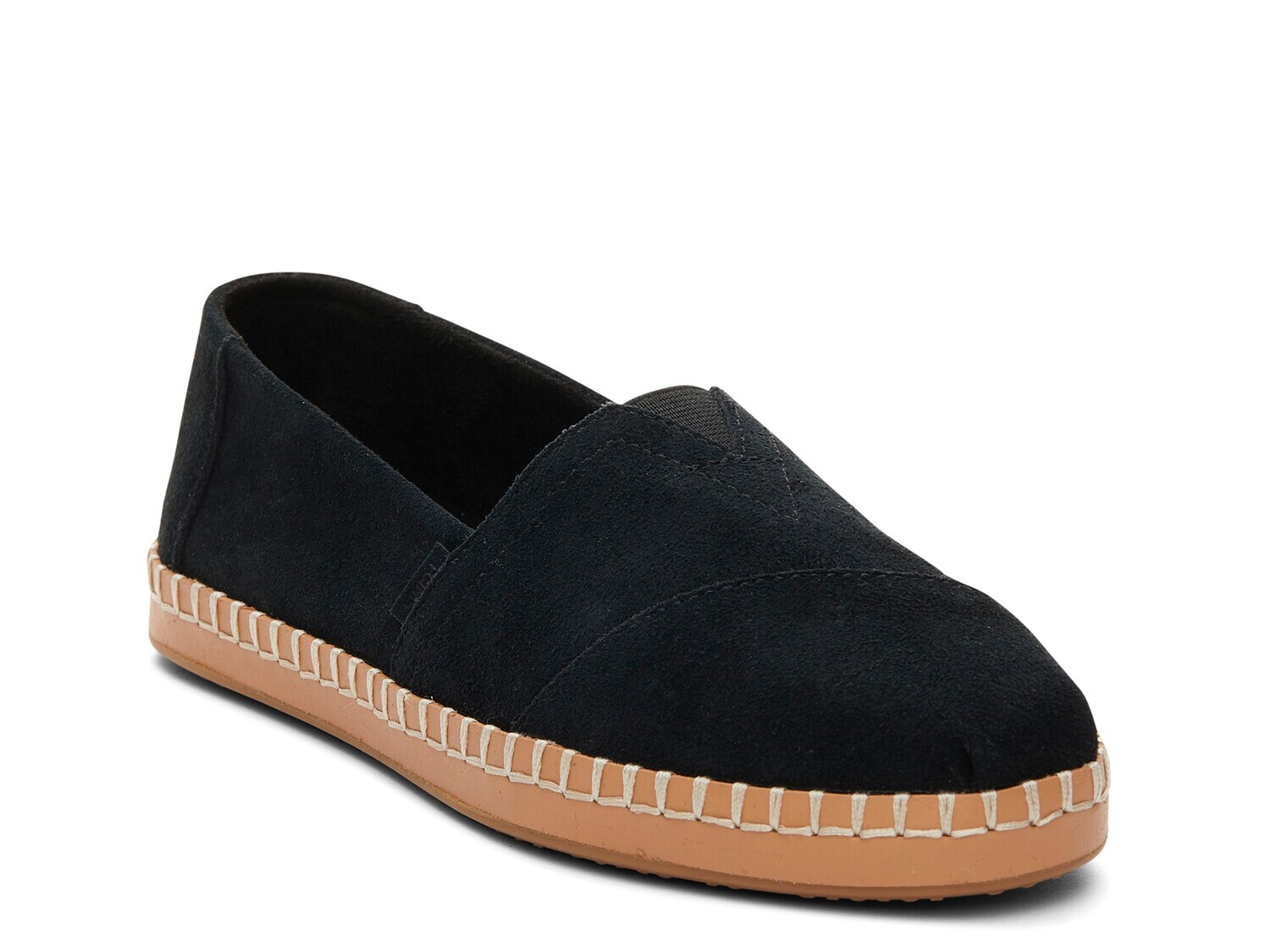 Кожаные слипоны Alpargata TOMS, черный мужские кожаные слипоны коричневого цвета toms коричневый