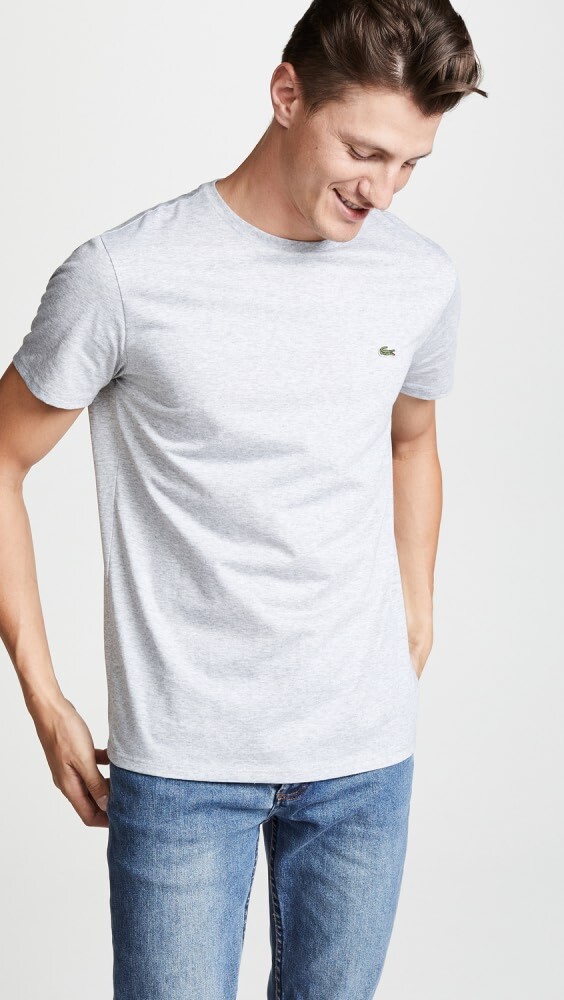 

Футболка Lacoste Crew Neck Pima Cotton Jersey, серый