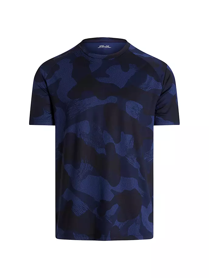 

Камуфляжная футболка Airflow с короткими рукавами Rlx Ralph Lauren, синий
