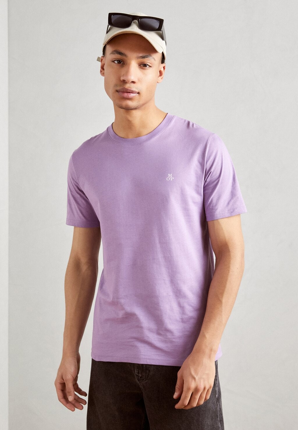 

Футболка базовая SHORT SLEEVE LOGO PRINT Marc O'Polo, цвет lilac lust