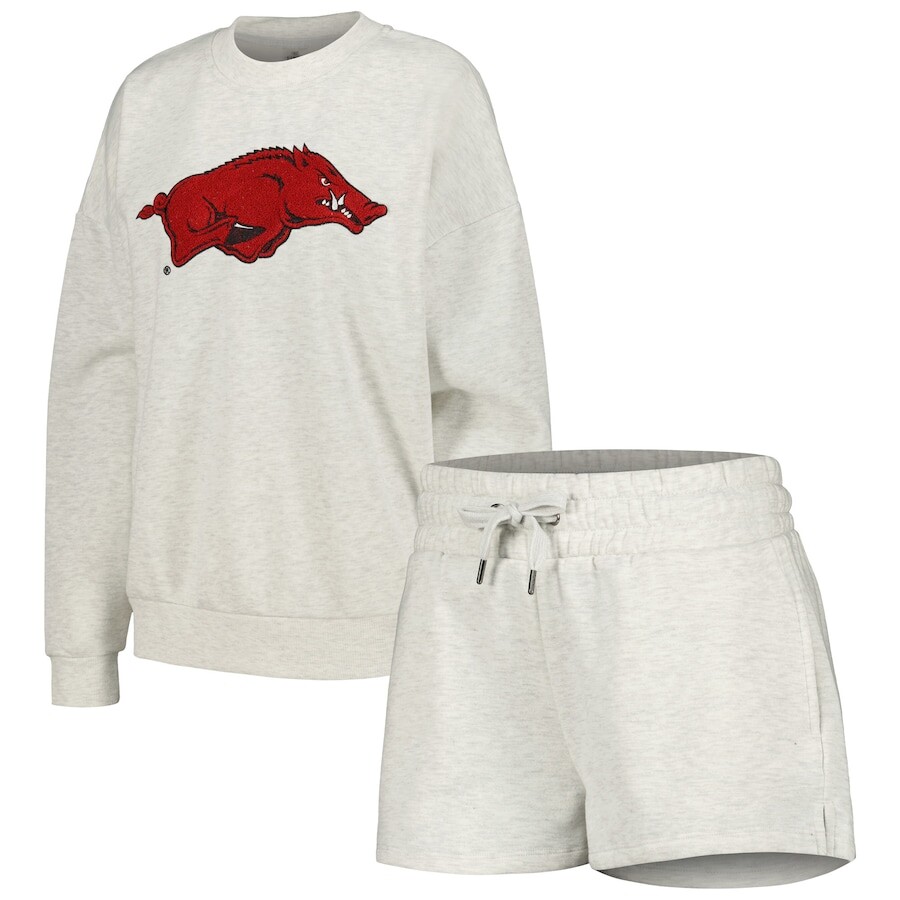 

Пижамный комплект Gameday Couture Arkansas Razorbacks, пепельный