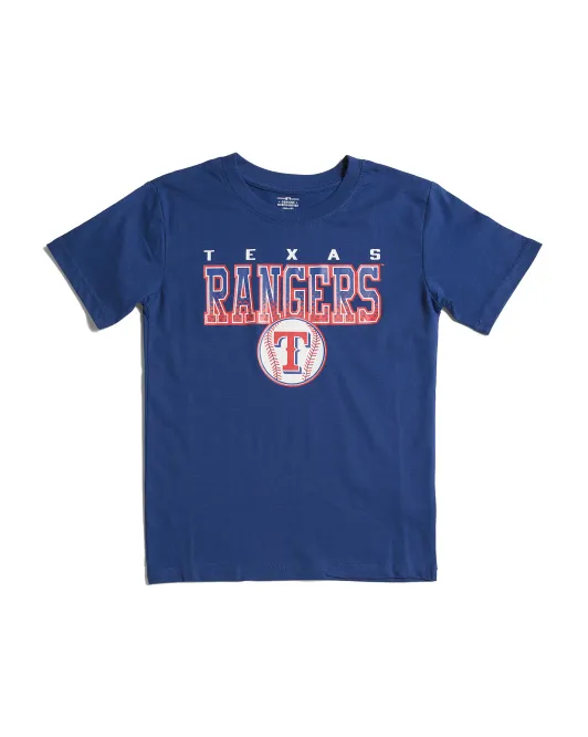 

Футболка для больших мальчиков Mlb Texas Rangers, цвет Multicolor