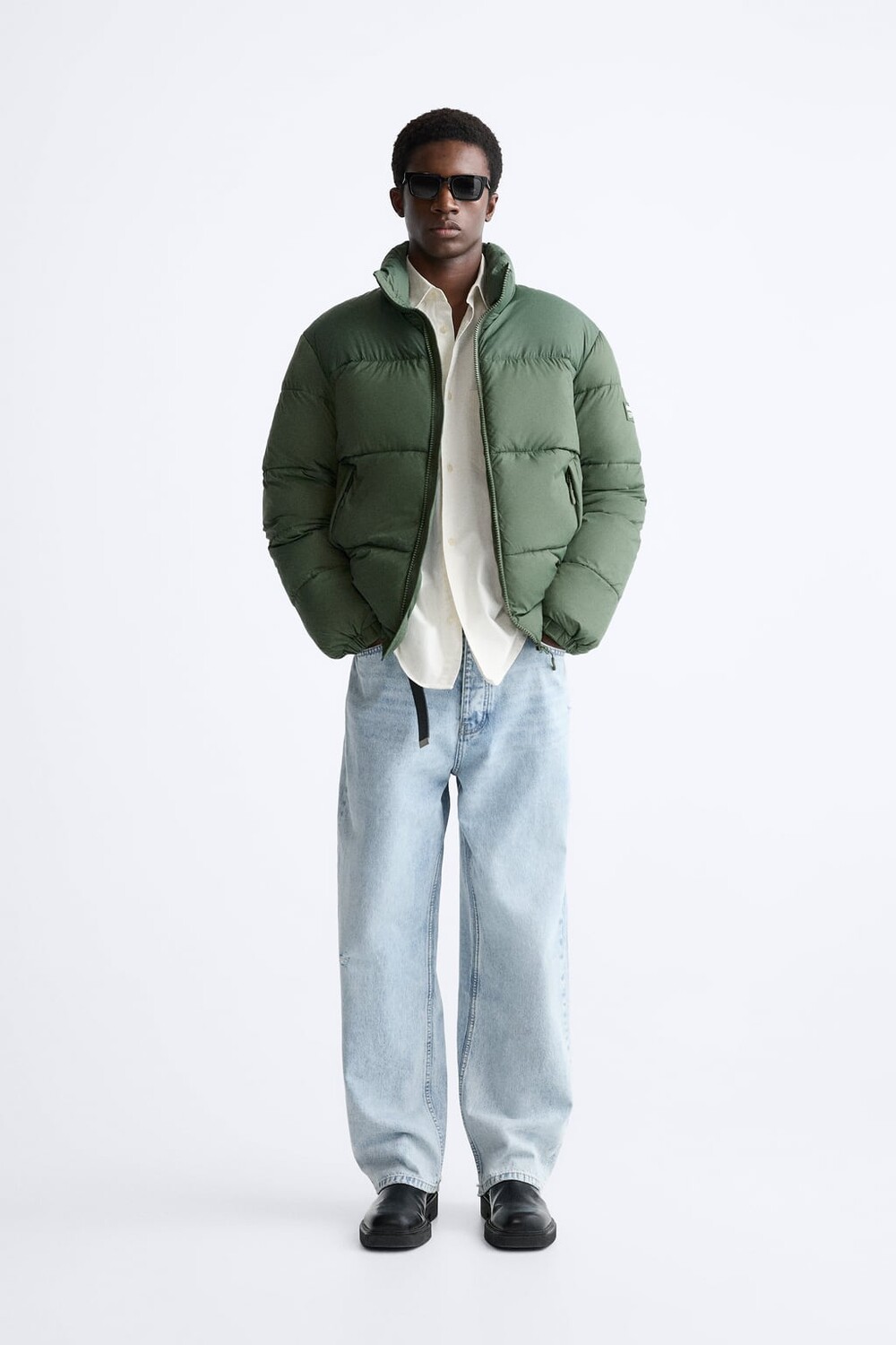 

Пуховик ZARA, хаки