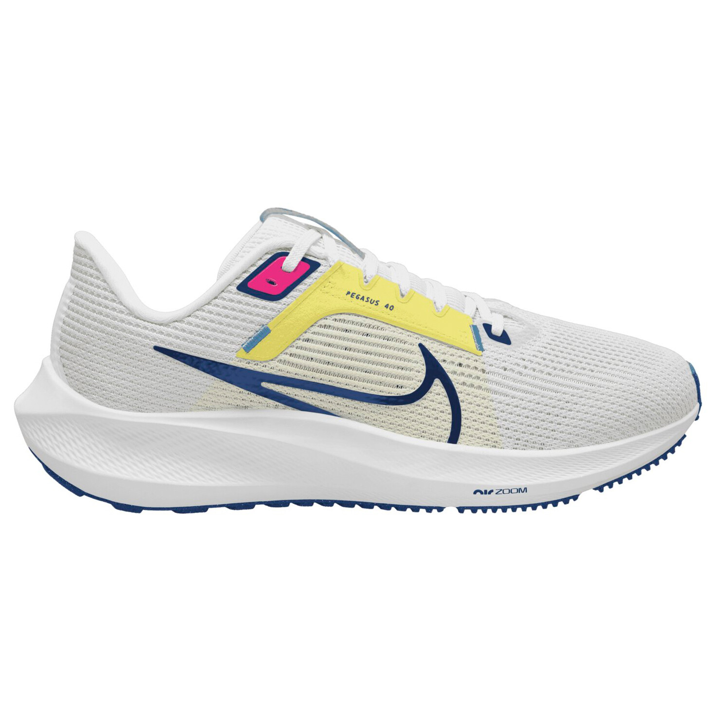 

Беговая обувь Nike Women's Pegasus 40, цвет White/Deep Royal Blue/Photon Dust