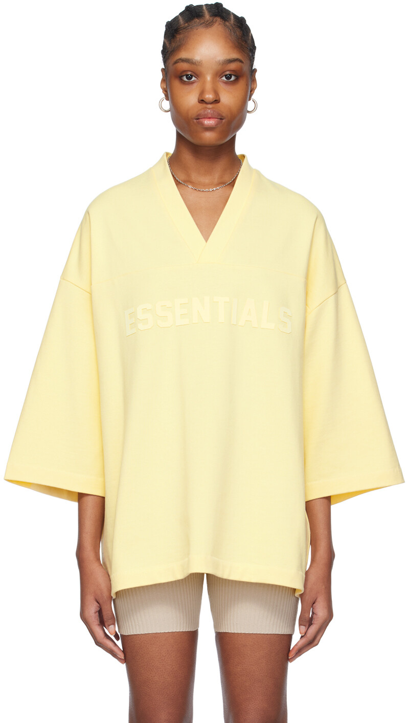 

Желтая футбольная футболка Fear Of God Essentials