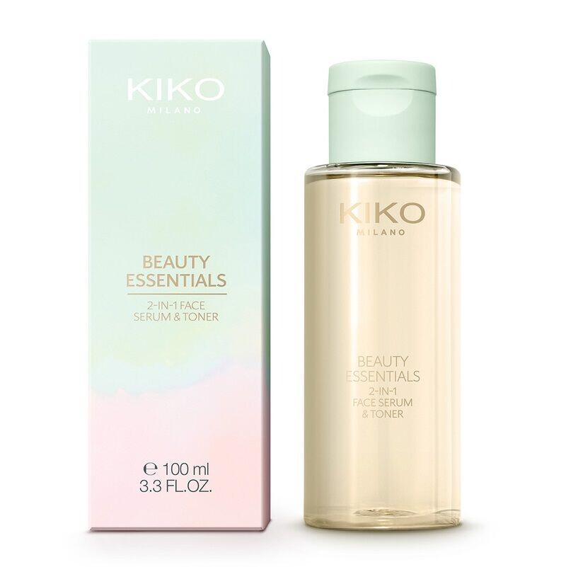 

Осветляющая и освежающая сыворотка и тоник для лица 2в1 Kiko Milano Beauty Essentials, 100 мл
