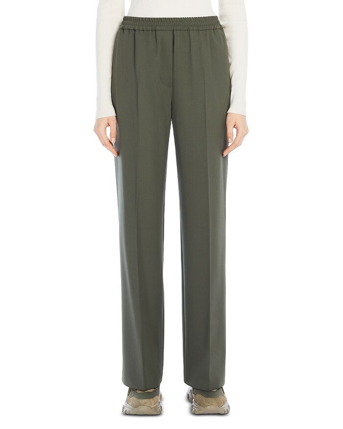 

Прямые брюки без шнурков Weekend Max Mara Petra, зеленый