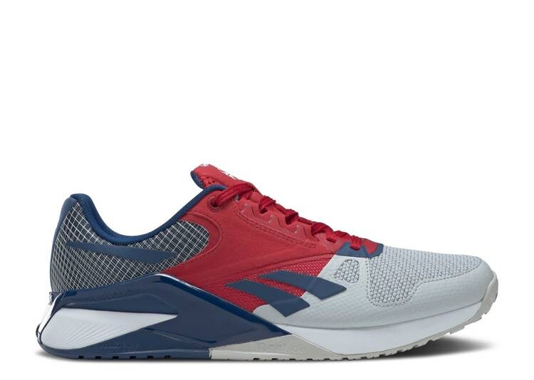 

Кроссовки Reebok NANO 6000 'PURE GREY FLASH RED BATIK BLUE', серый