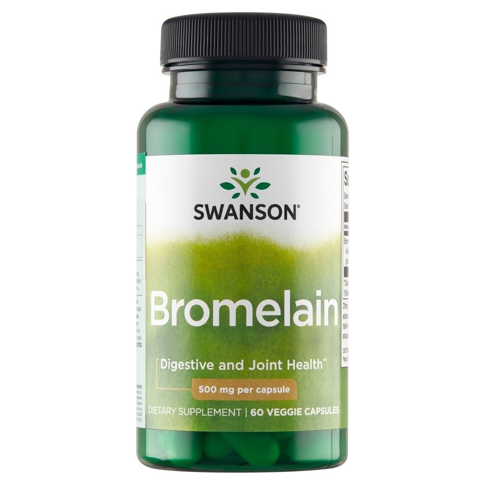 Препарат, поддерживающий пищеварение Swanson Bromelina Maksymalna Moc 500 mg, 60 шт