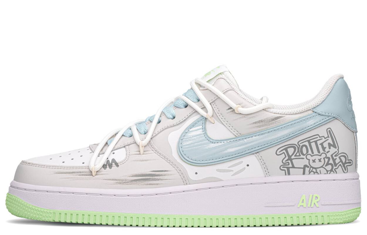 

Кроссовки Nike Air Force 1 Skateboarding Shoes Men Low-top Gray/Blue, серый/синий