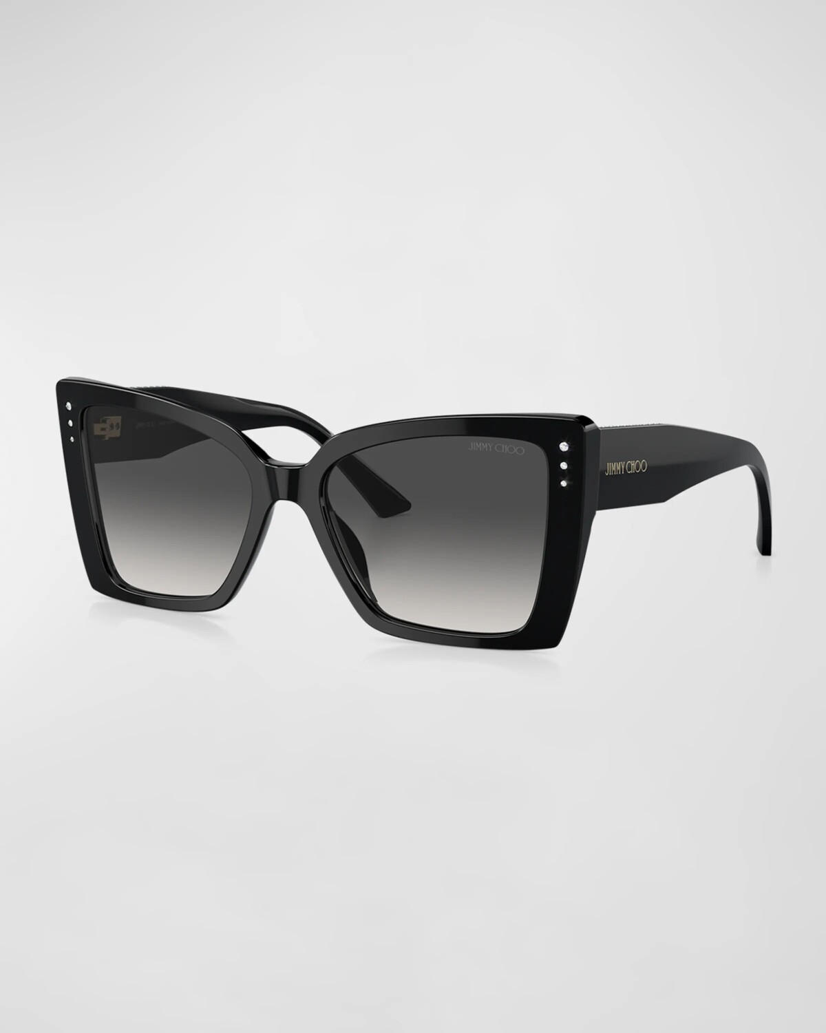 

Украшенные солнцезащитные очки-бабочки из ацетата Jimmy Choo, цвет Black Grey
