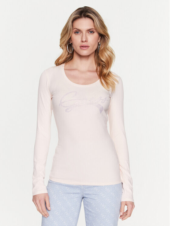 

Узкая блузка Guess, розовый