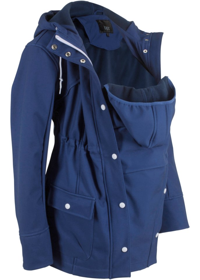 Куртка из софтшелла для новорожденных/куртка из софтшелла для беременных Bpc Bonprix Collection, синий куртка из софтшелла со светоотражающими деталями bpc bonprix collection серый