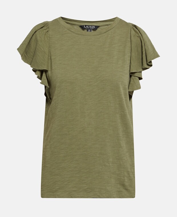 

Плиссированный топ Lauren Ralph Lauren, хаки
